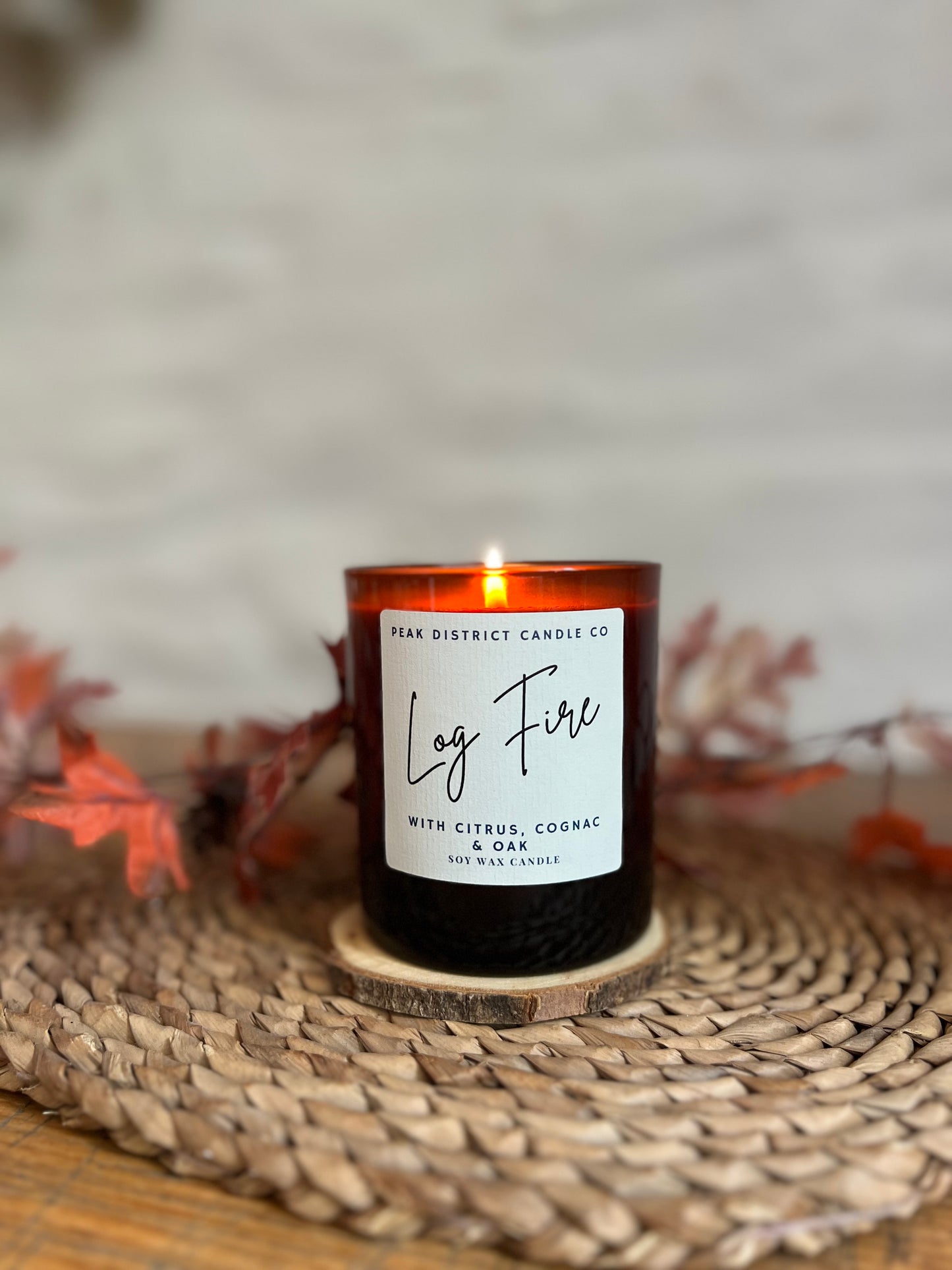 Log Fire Soy Candle