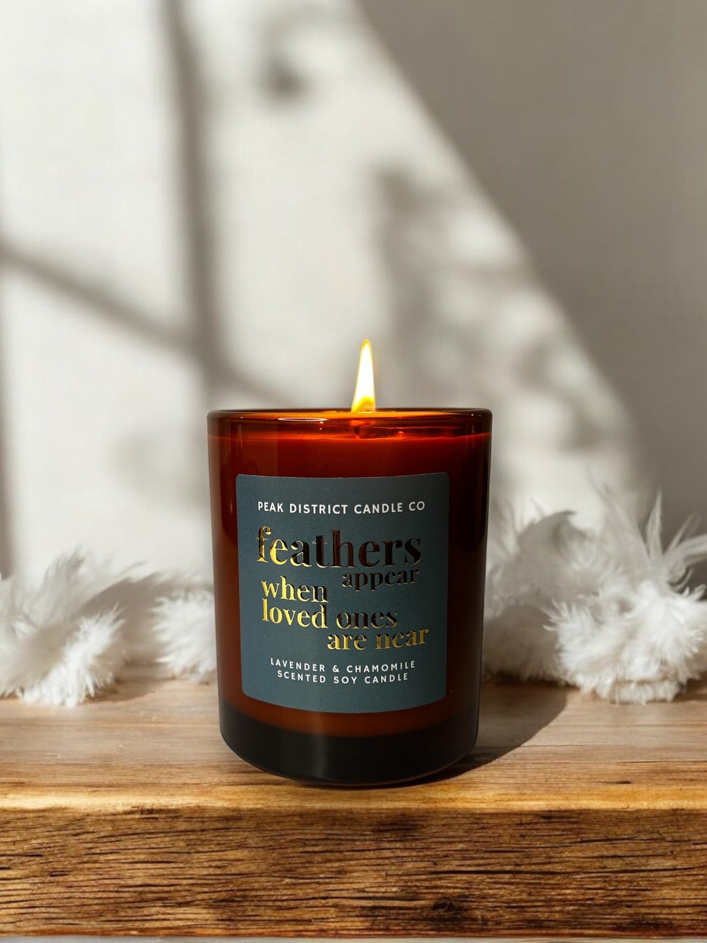 “Feathers appear…” Large Soy Candle
