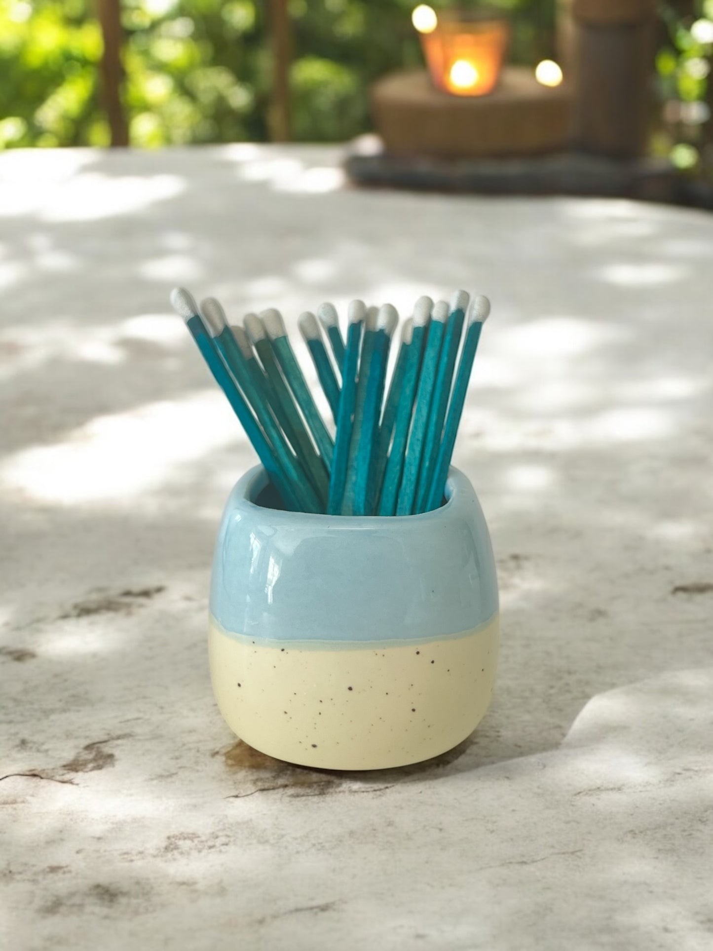 Ceramic Match Pot & Matches