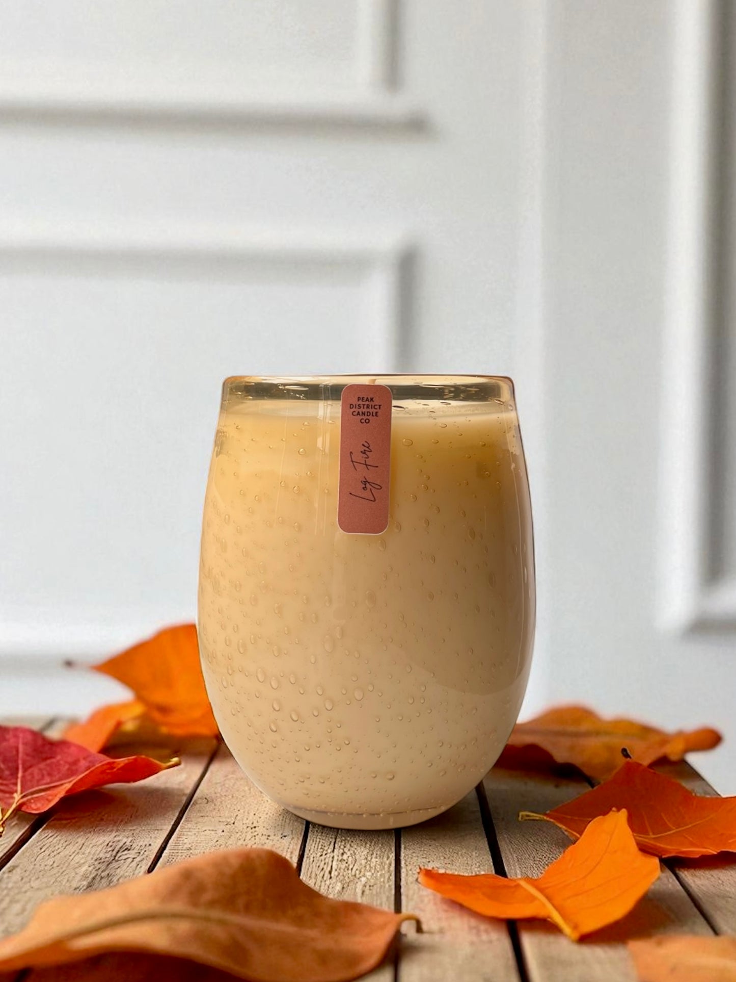 Log Fire - Amber Bubble Jar