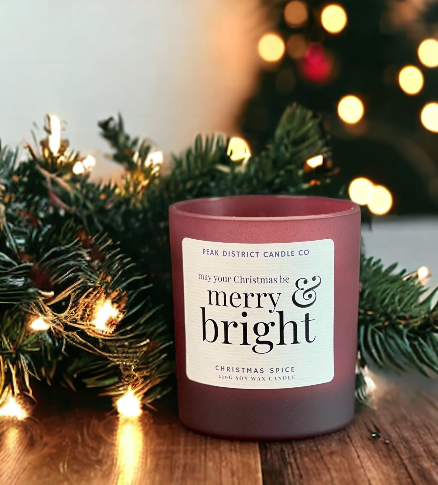 Large Christmas Spice Candle