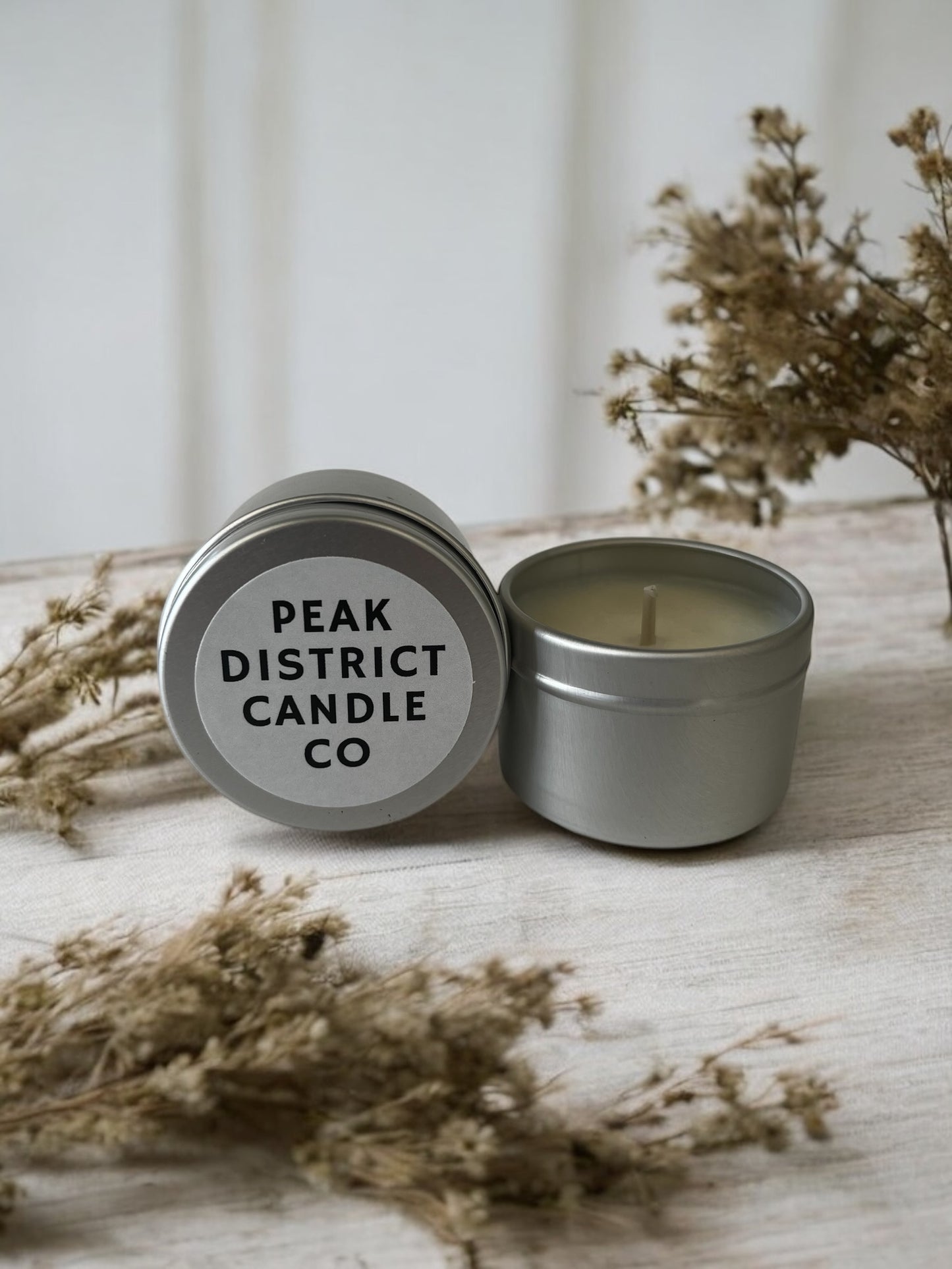 Silver Tin Travel Candle