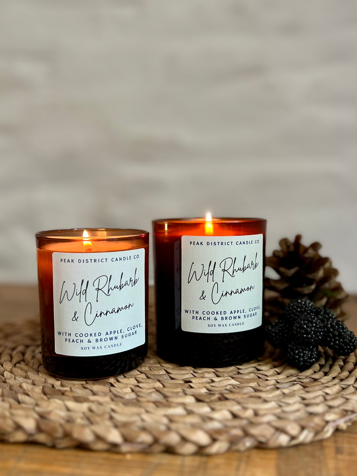 Wild Rhubarb & Cinnamon Soy Candle