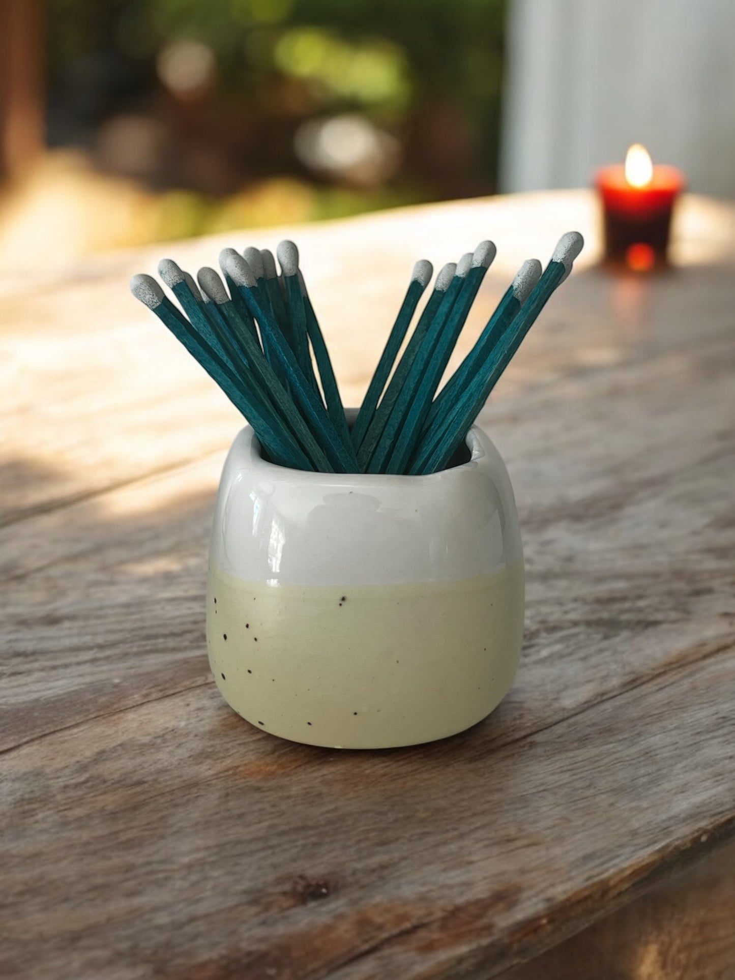 Ceramic Match Pot & Matches