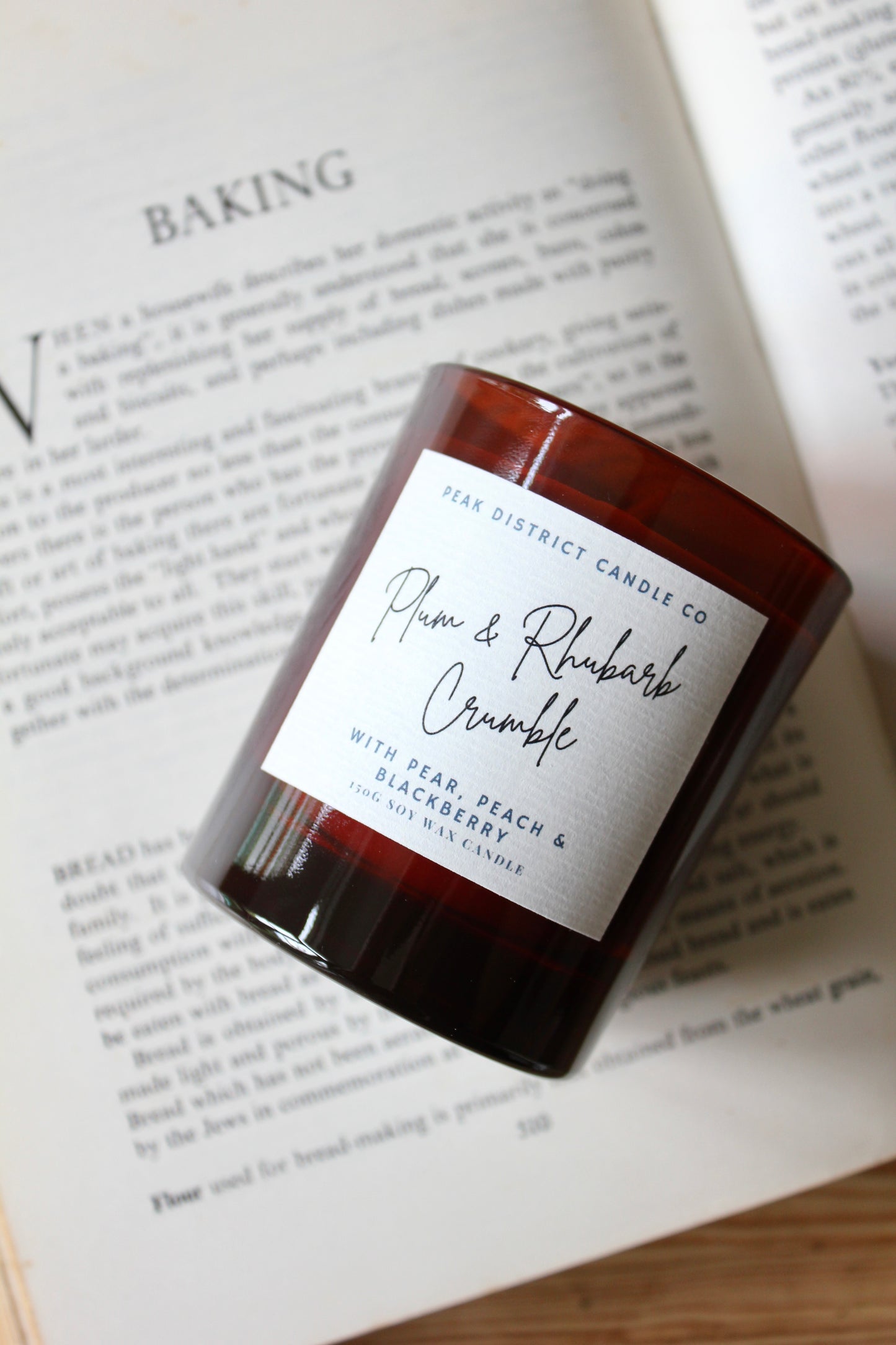 Plum & Rhubarb Crumble Soy Candle