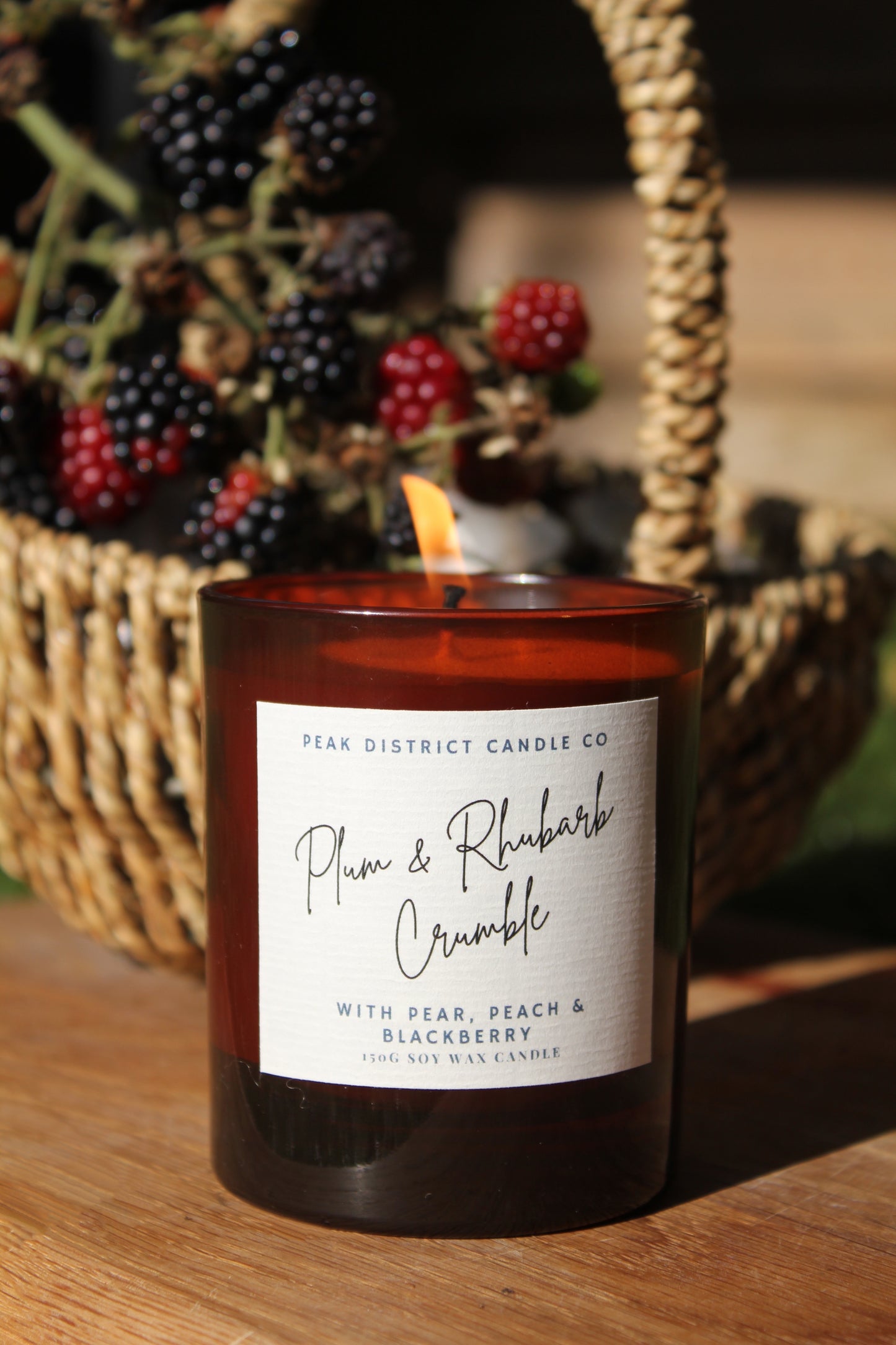 Plum & Rhubarb Crumble Soy Candle
