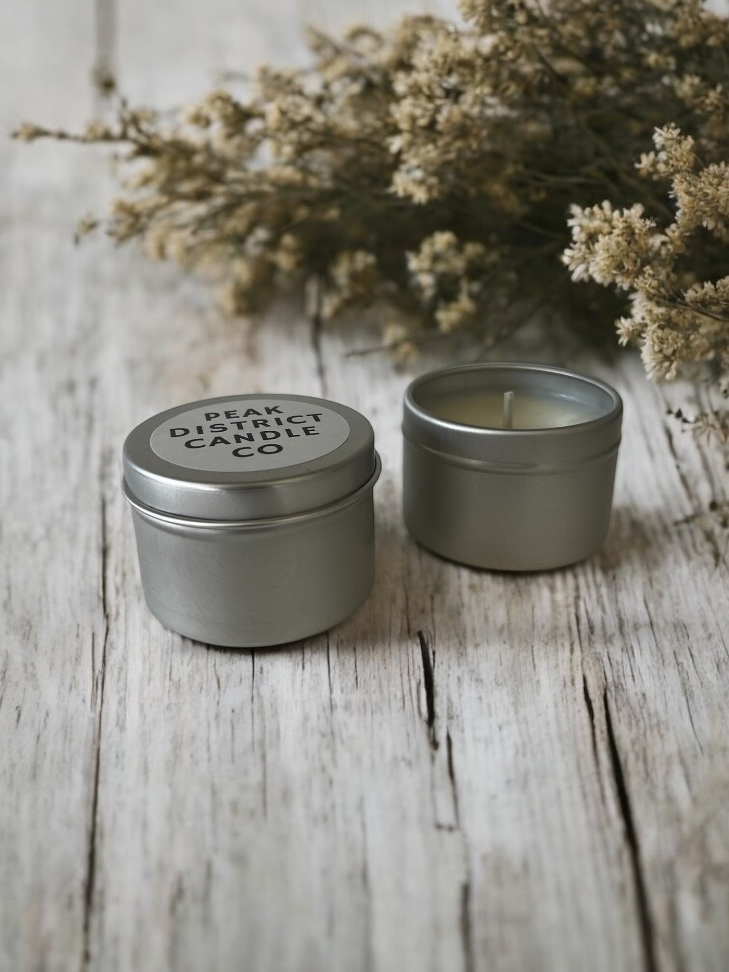 Silver Tin Travel Candle