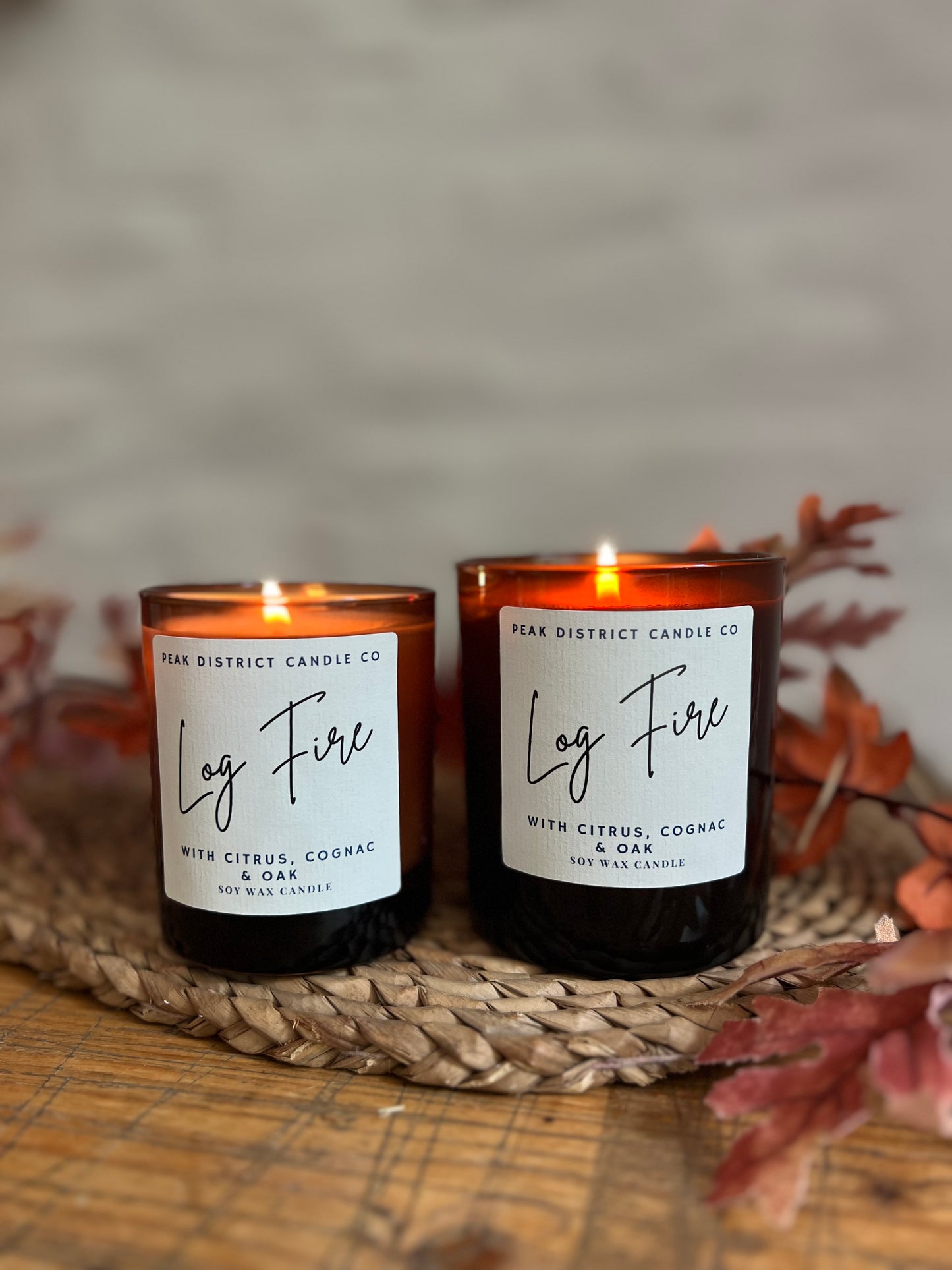 Log Fire Soy Candle