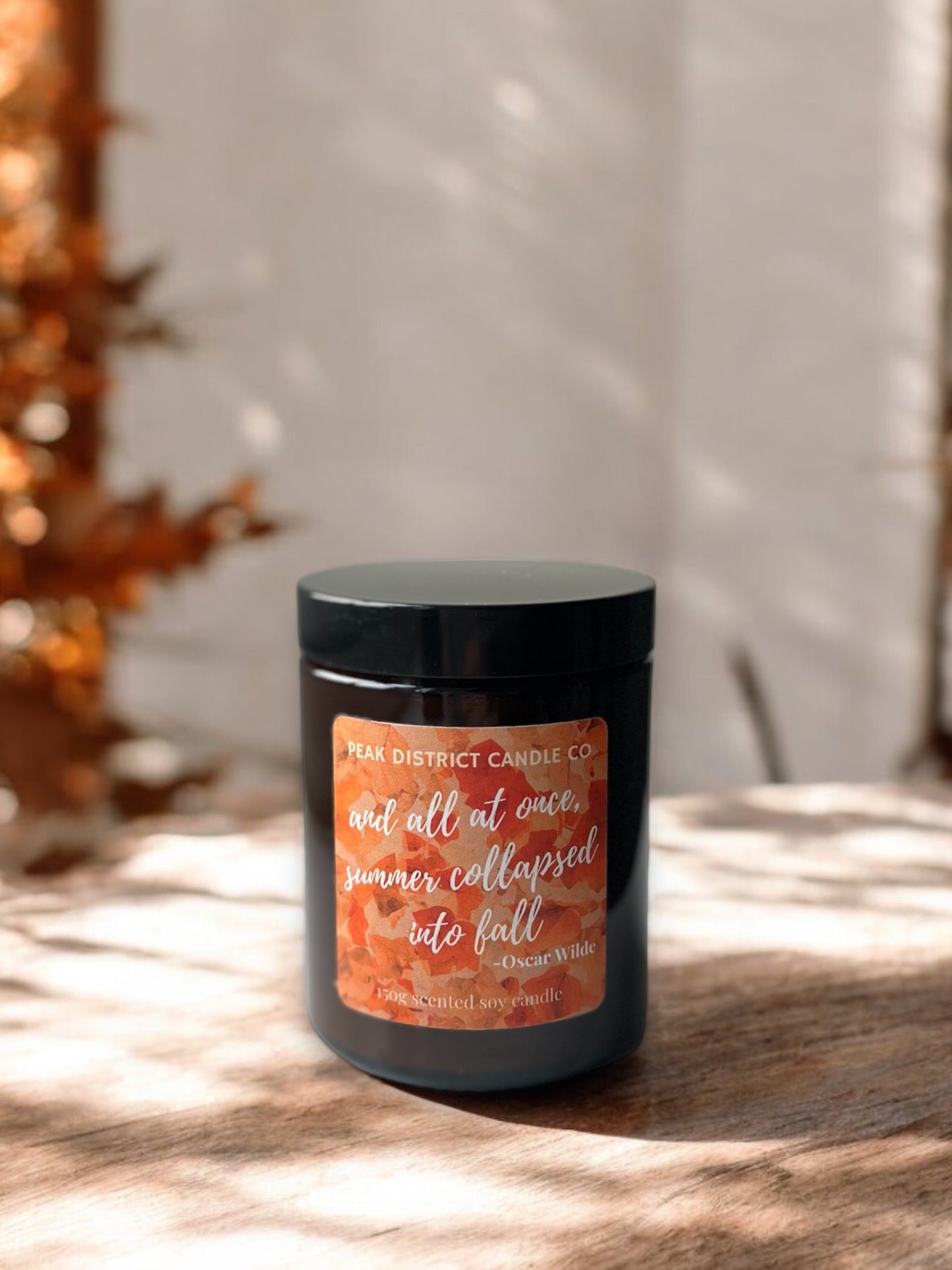 Summer collapsed into Fall Candle
