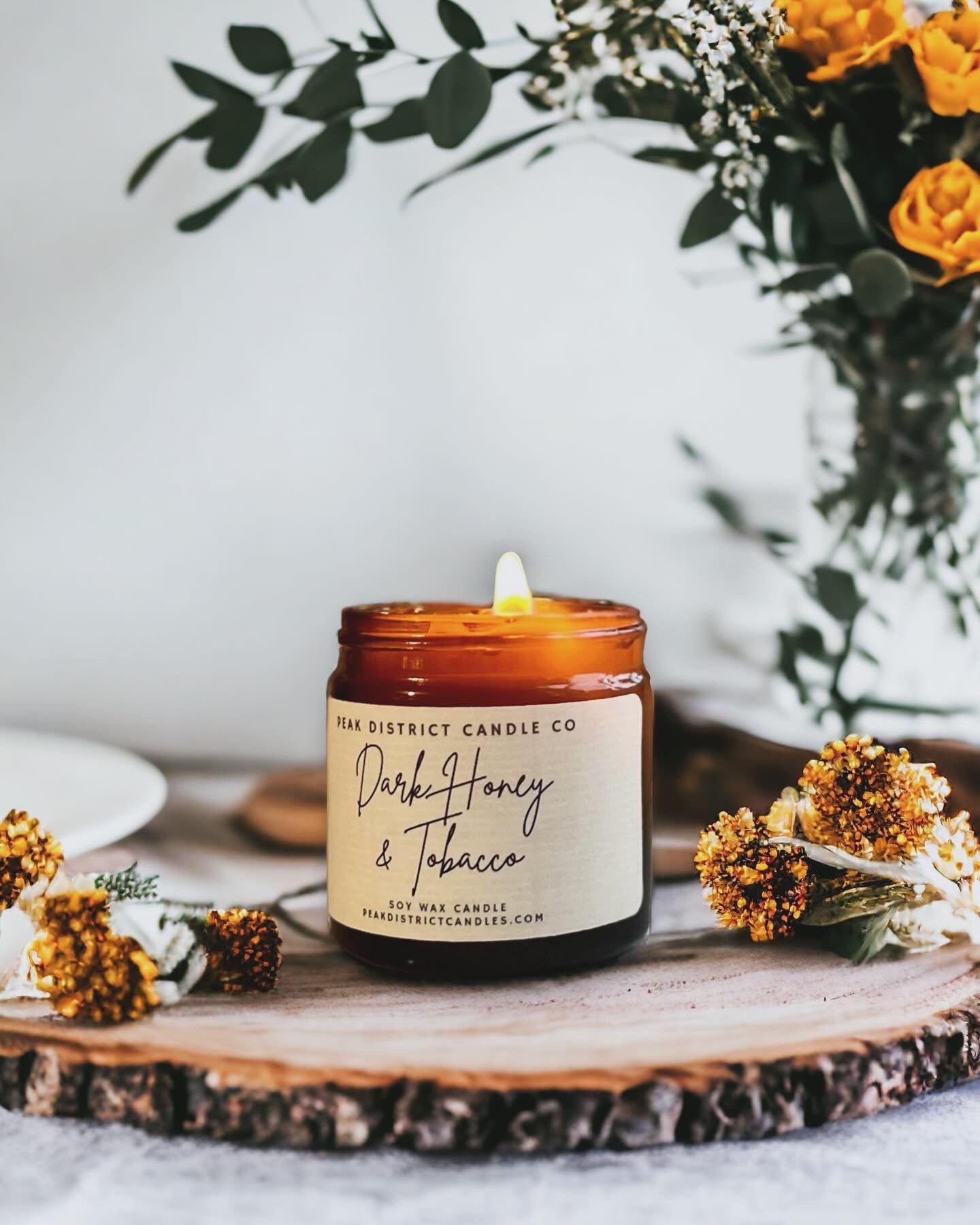 Dark Honey & Tobacco Mini Soy Candle