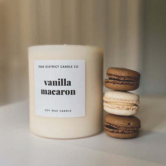 Vanilla Macaron Large Candle