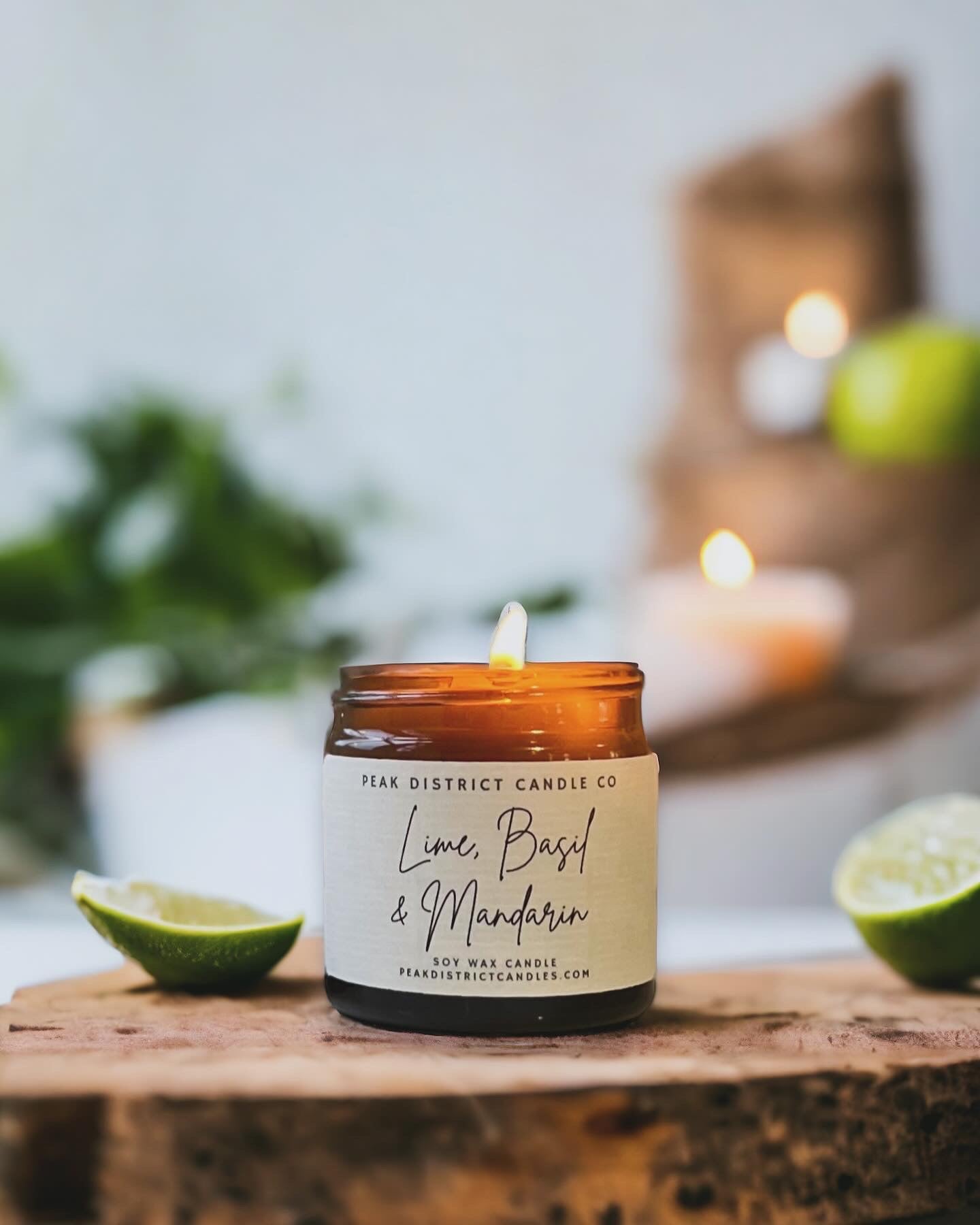 Lime, Basil & Mandarin Mini Soy Candle