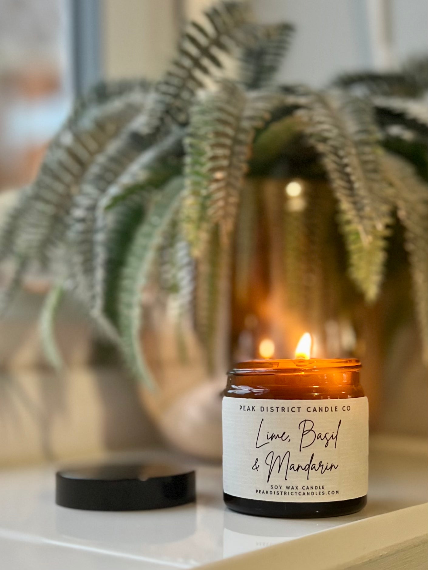 Lime, Basil & Mandarin Mini Soy Candle