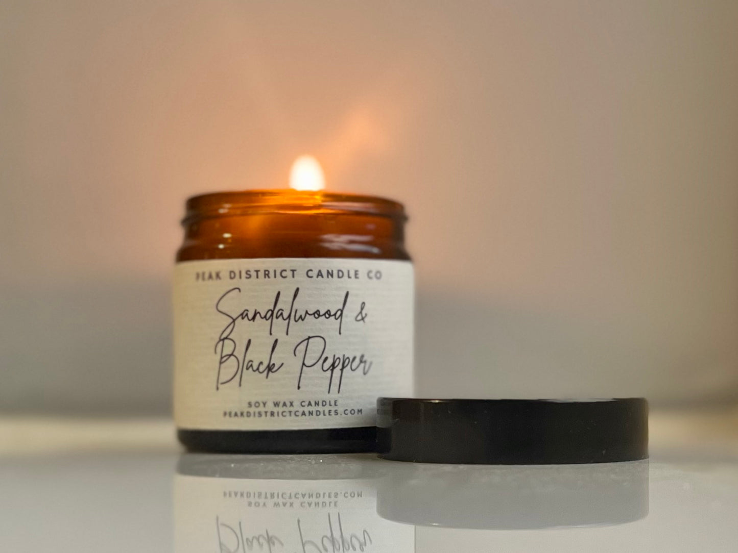 Sandalwood & Black Pepper Mini Soy Candle