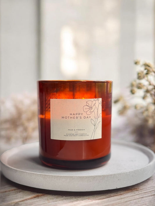 Mother’s Day Pear & Freesia Double Wick Candle