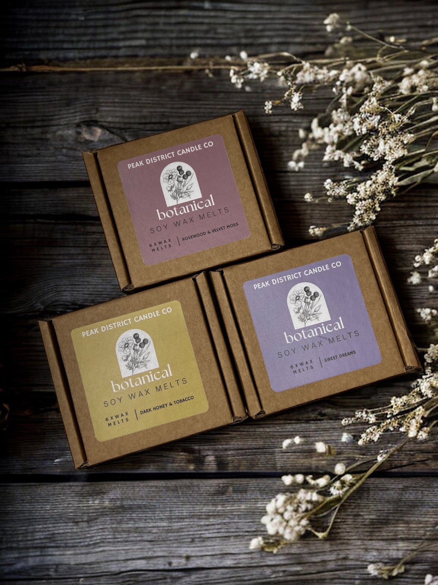 Rosewood & Velvet Moss Botanical Wax Melts