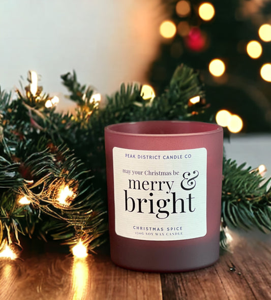 Large Christmas Spice Candle