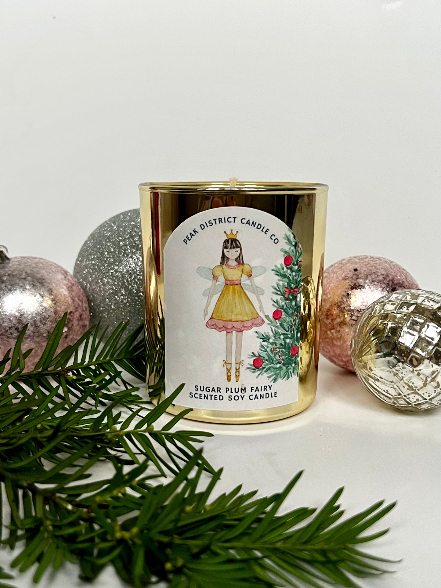 Sugar Plum Fairy Large Candle
