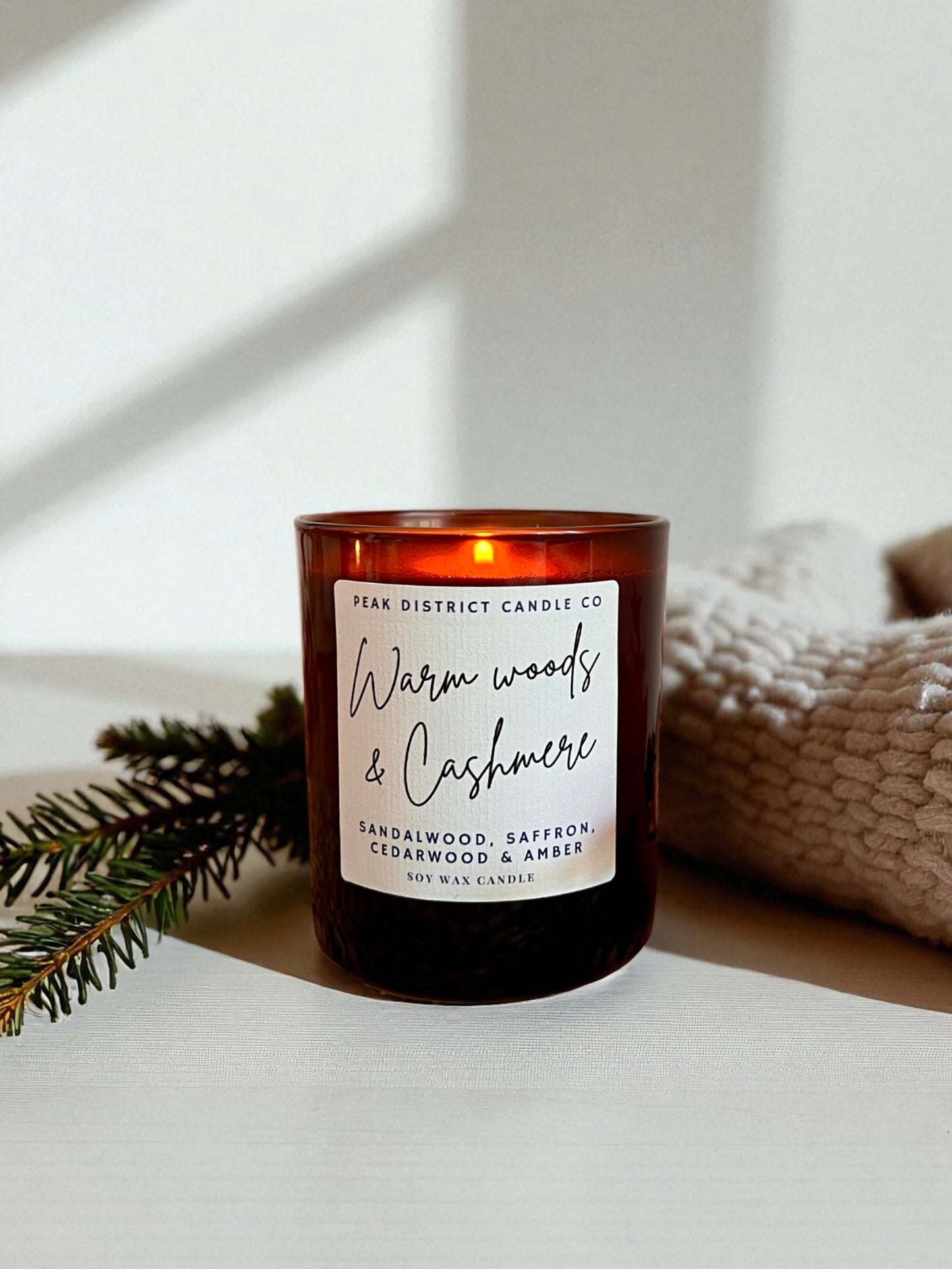 Warm Woods & Cashmere Soy Candle