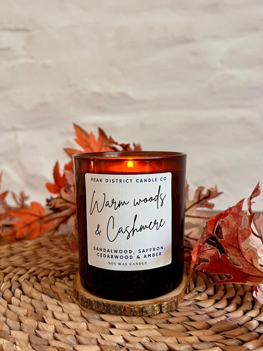 Warm Woods & Cashmere Soy Candle