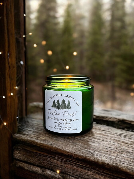 Festive Forest Small Candle