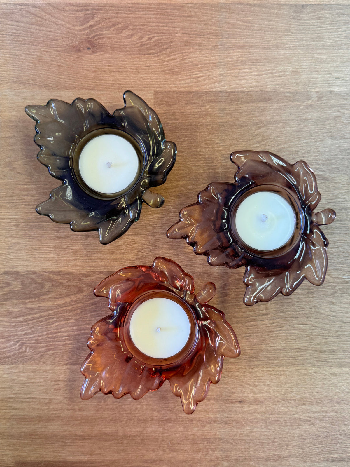 Autumn Leaf Tea Light Holder