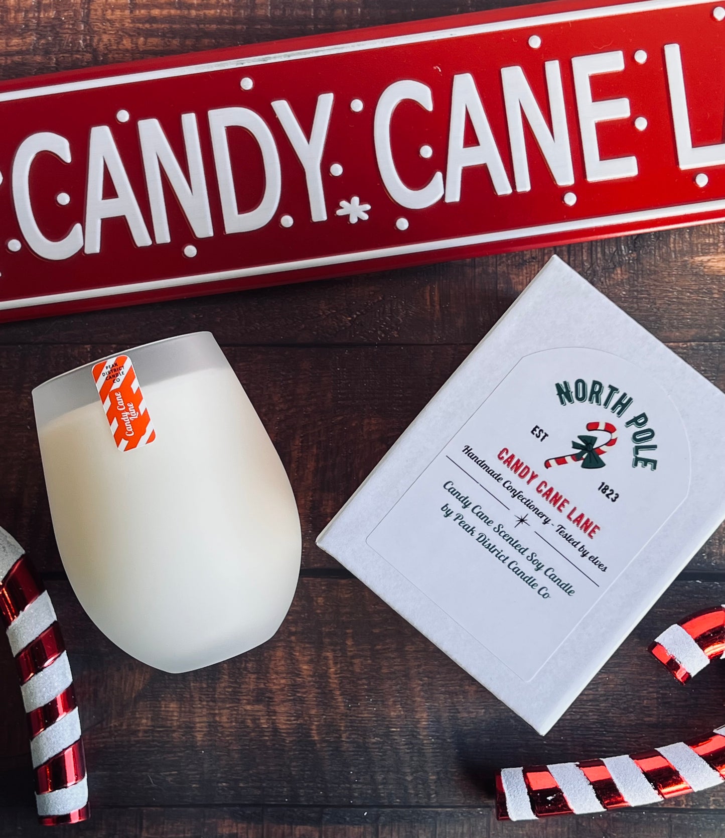 Candy Cane Lane Candle