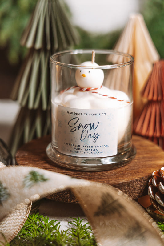 Snowman Candle
