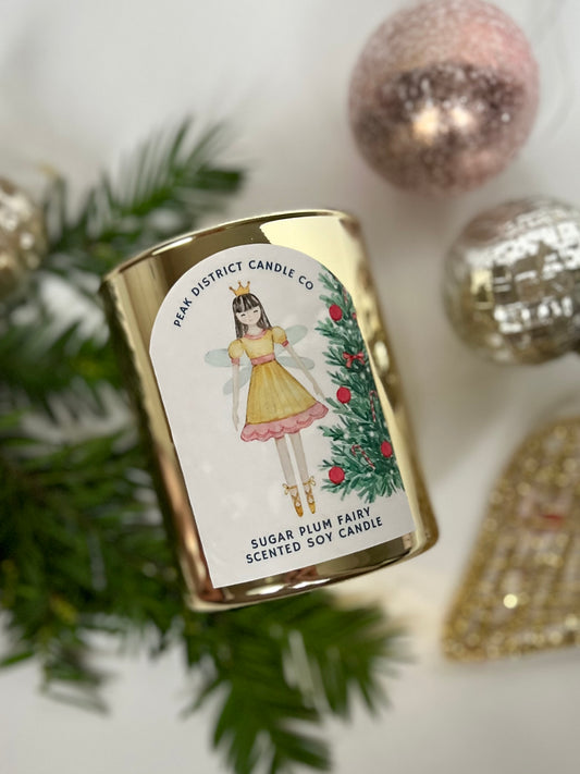 Sugar Plum Fairy Large Candle