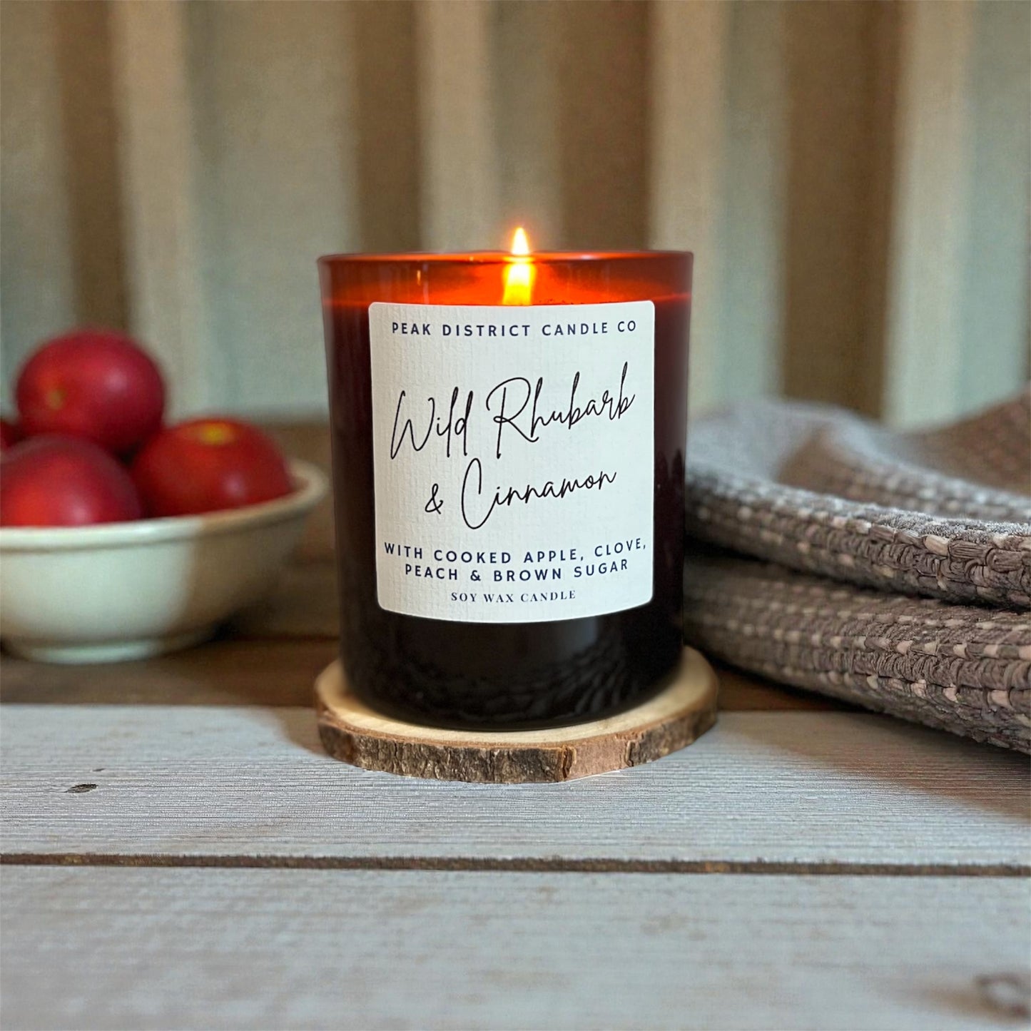 Wild Rhubarb & Cinnamon Soy Candle