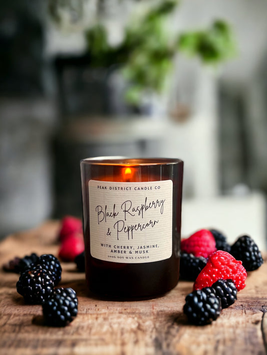 Black Raspberry & Peppercorn Soy Candle