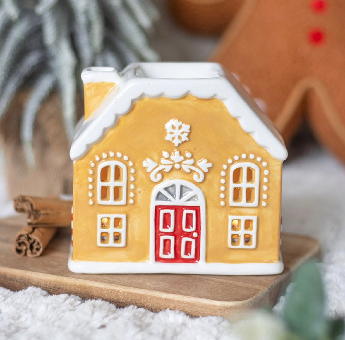 Gingerbread House Wax Melt Burner