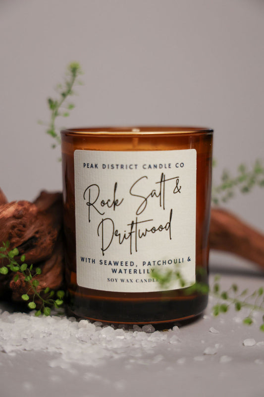Rock Salt & Driftwood Candle