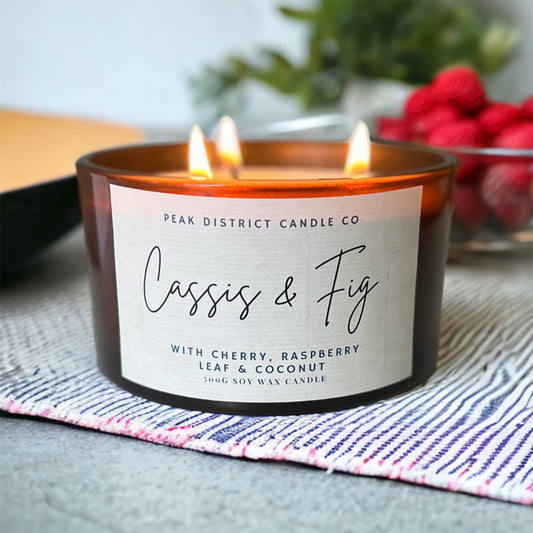 Cassis & Fig Triple Wick Soy Candle