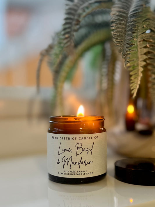 Lime, Basil & Mandarin Mini Soy Candle