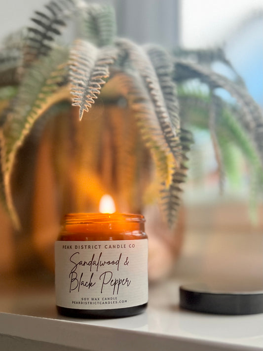 Sandalwood & Black Pepper Mini Soy Candle