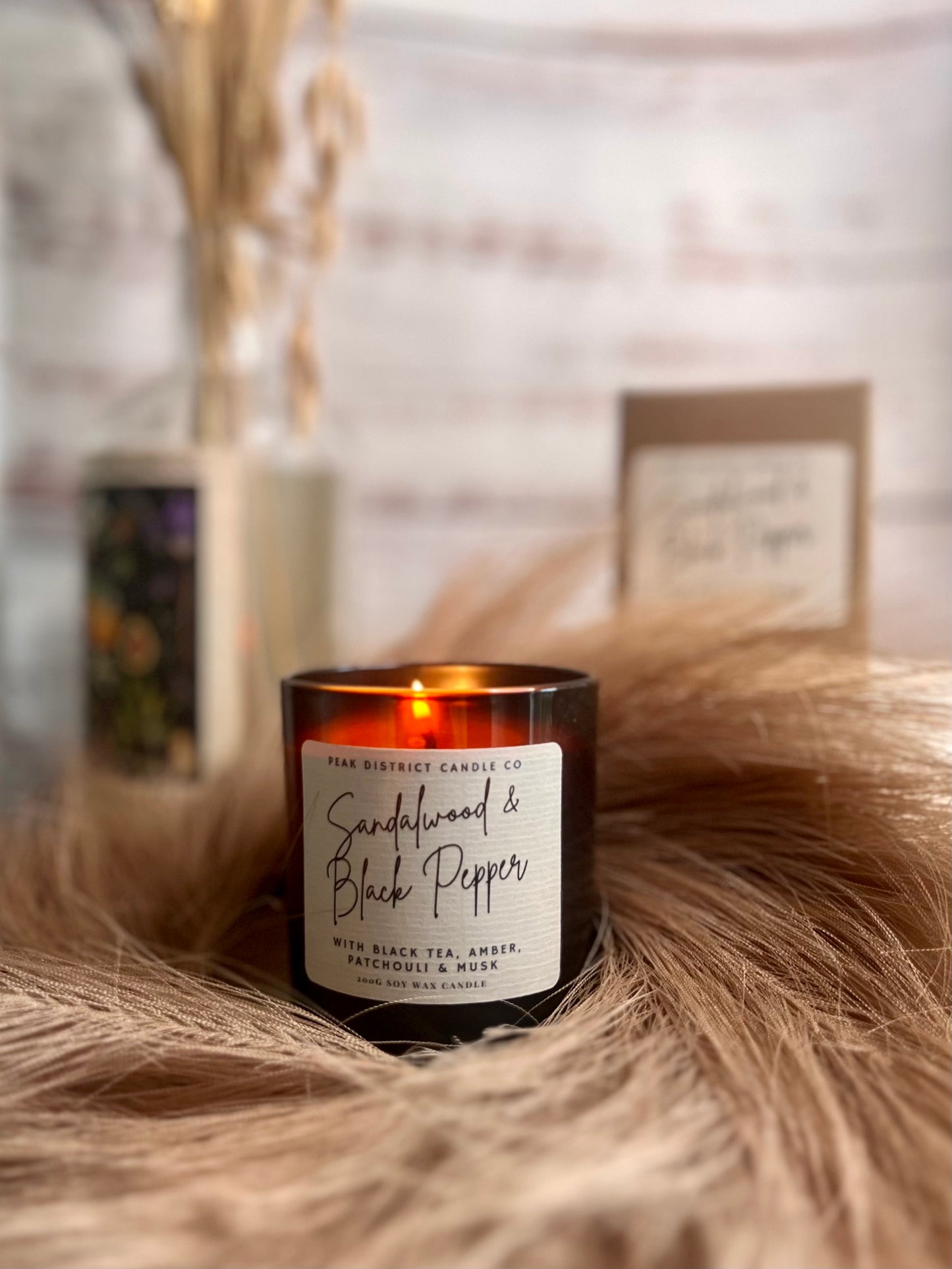 Sandalwood & Black Pepper Soy Candle